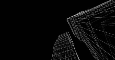 soyut mimari duvar kağıdı tasarımı, dijital konsept arkaplan