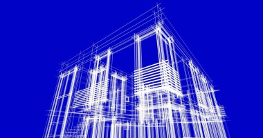 soyut mimari duvar kağıdı tasarımı, dijital konsept arkaplan