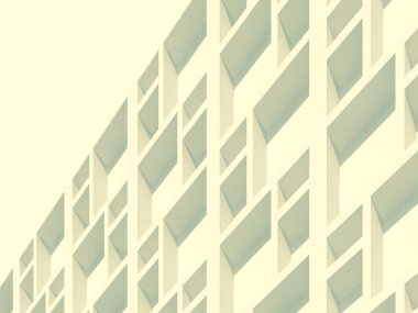 Mimari sanat konseptinde soyut çizgiler, minimum geometrik şekiller. 