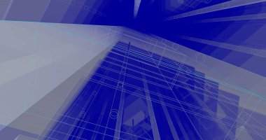 soyut mimari duvar kağıdı tasarımı, dijital konsept arkaplan