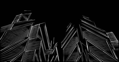 soyut mimari duvar kağıdı tasarımı, dijital konsept arkaplan