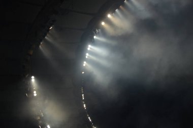 Bulanık soyut ışıklar gece şehrin arka planı