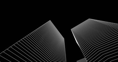 soyut mimari duvar kağıdı tasarımı, dijital konsept arkaplan