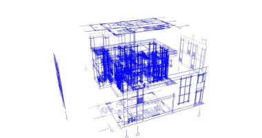 soyut mimari duvar kağıdı tasarımı, dijital konsept arkaplan