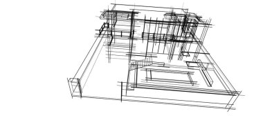 minimal geometrik mimari binalar tasarımı