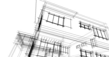 soyut mimari duvar kağıdı tasarımı, dijital konsept arkaplan