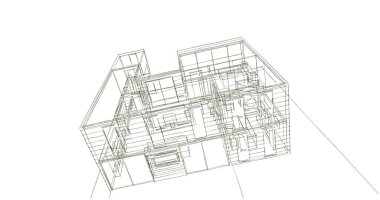 soyut mimari duvar kağıdı tasarımı, dijital konsept arkaplan
