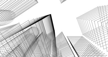 soyut mimari duvar kağıdı tasarımı, dijital konsept arkaplan