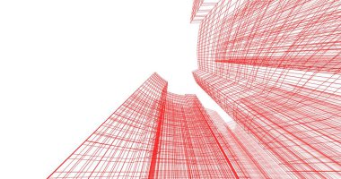 soyut mimari duvar kağıdı tasarımı, dijital konsept arkaplan