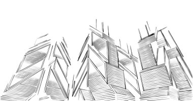 soyut mimari duvar kağıdı tasarımı, dijital konsept arkaplan