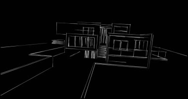 soyut mimari duvar kağıdı tasarımı, dijital konsept arkaplan