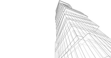 soyut mimari duvar kağıdı tasarımı, dijital konsept arkaplan