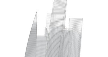 soyut mimari duvar kağıdı tasarımı, dijital konsept arkaplan