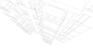 soyut mimari duvar kağıdı tasarımı, dijital konsept arkaplan