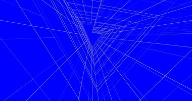 Mimari sanat konseptinde soyut çizgiler, minimum geometrik şekiller. 