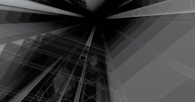 soyut mimari duvar kağıdı tasarımı, dijital konsept arkaplan