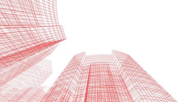 soyut mimari duvar kağıdı tasarımı, dijital konsept arkaplan