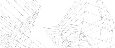 soyut mimari duvar kağıdı tasarımı, dijital konsept arkaplan