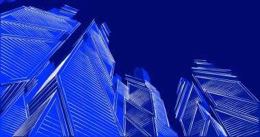 soyut mimari duvar kağıdı tasarımı, dijital konsept arkaplan