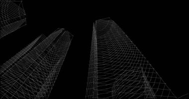 soyut mimari duvar kağıdı tasarımı, dijital konsept arkaplan