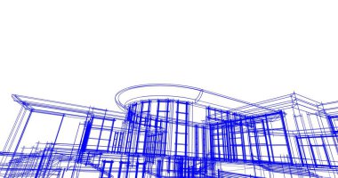 soyut mimari duvar kağıdı tasarımı, dijital konsept arkaplan