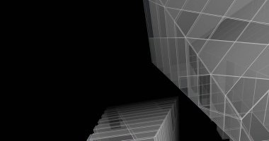 soyut mimari duvar kağıdı tasarımı, dijital konsept arkaplan