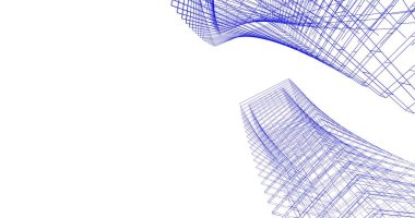 soyut mimari duvar kağıdı tasarımı, dijital konsept arkaplan