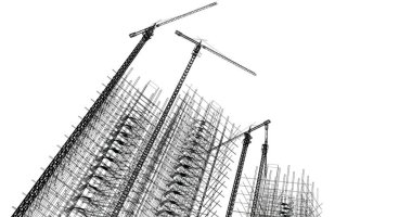 soyut mimari duvar kağıdı tasarımı, dijital konsept arkaplan