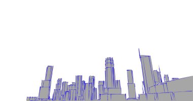 soyut mimari duvar kağıdı tasarımı, dijital konsept arkaplan