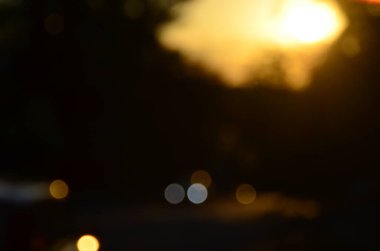 Bulanık şehir. Renkli soyut arkaplan