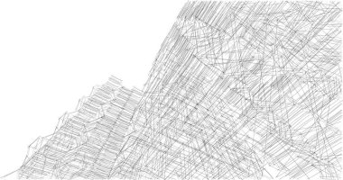 soyut mimari duvar kağıdı tasarımı, dijital konsept arkaplan