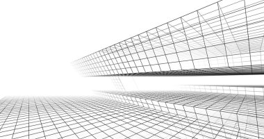 soyut mimari duvar kağıdı tasarımı, dijital konsept arkaplan