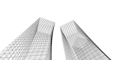 soyut mimari duvar kağıdı tasarımı, dijital konsept arkaplan