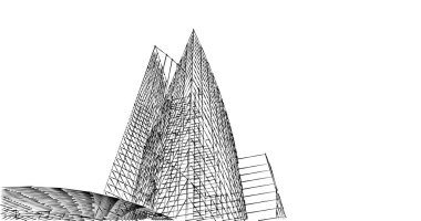 soyut mimari duvar kağıdı tasarımı, dijital konsept arkaplan