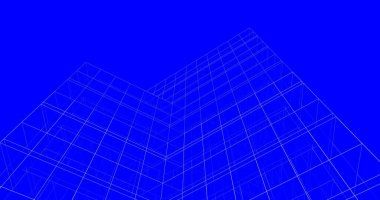 Mimari sanat konseptinde soyut çizgiler, minimum geometrik şekiller. 