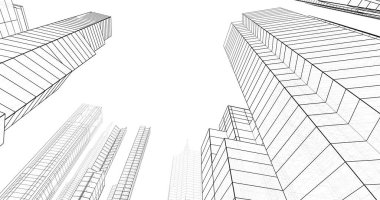 soyut mimari duvar kağıdı tasarımı, dijital konsept arkaplan