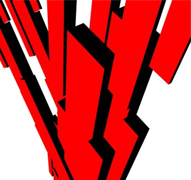 Mimari sanat konseptinde soyut çizgiler, minimum geometrik şekiller. 