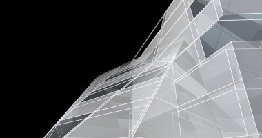 soyut mimari duvar kağıdı tasarımı, dijital konsept arkaplan