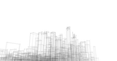 soyut mimari duvar kağıdı tasarımı, dijital konsept arkaplan