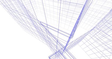 soyut mimari duvar kağıdı tasarımı, dijital konsept arkaplan