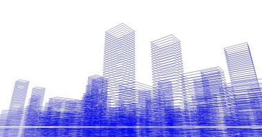 soyut mimari duvar kağıdı tasarımı, dijital konsept arkaplan