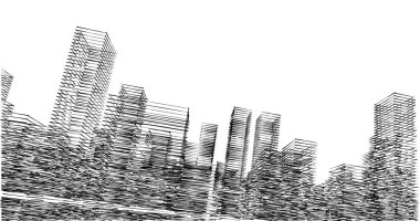 soyut mimari duvar kağıdı tasarımı, dijital konsept arkaplan