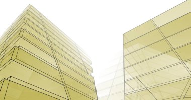 soyut mimari duvar kağıdı tasarımı, dijital konsept arkaplan