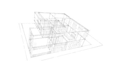 soyut mimari duvar kağıdı tasarımı, dijital konsept arkaplan
