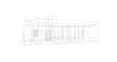 soyut mimari duvar kağıdı tasarımı, dijital konsept arkaplan
