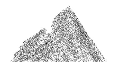 soyut mimari duvar kağıdı tasarımı, dijital konsept arkaplan