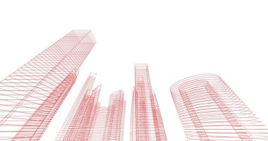 soyut mimari duvar kağıdı tasarımı, dijital konsept arkaplan