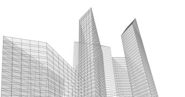 soyut mimari duvar kağıdı tasarımı, dijital konsept arkaplan