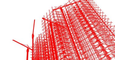 soyut mimari duvar kağıdı tasarımı, dijital konsept arkaplan