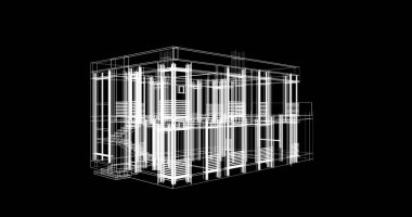 soyut mimari duvar kağıdı tasarımı, dijital konsept arkaplan